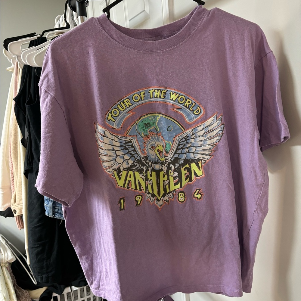 H&M Purple Graphic Tee